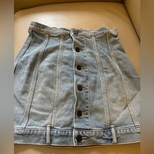 alexander wang denim skirt